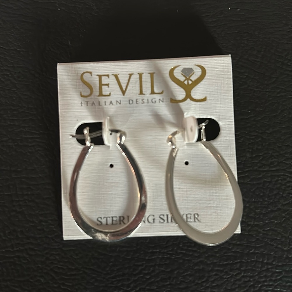 Sterling Silver 925 Hoop Earrings - NWT